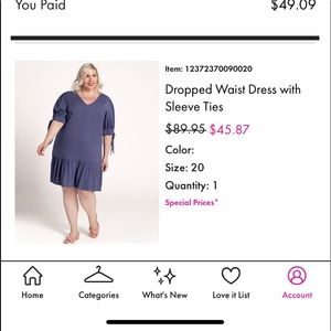 Great drop waist dress can be styled up or down